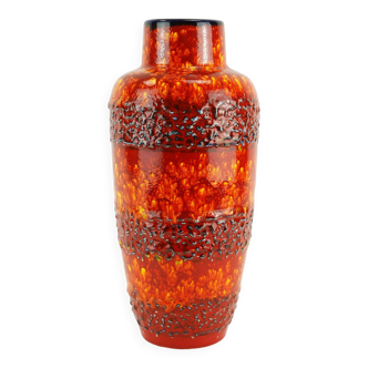 1960s 70s scheurich pop era VASE red orange yellow blue model 517-30