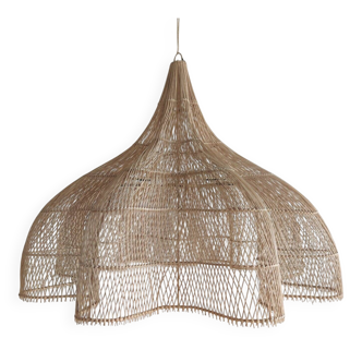 Suspension en rotin en forme de fleur, tulipe, corolle H1m D1m50