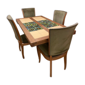 Table of sam guillerme & chambron and 4 matching chairs
