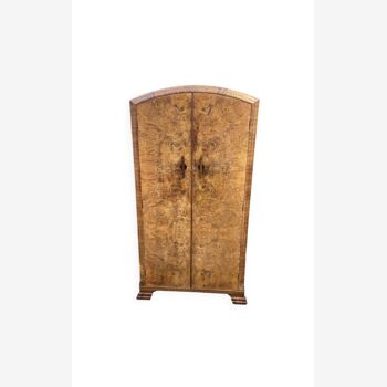 Small Art Deco cabinet 1930 in elm burl