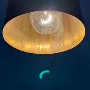 Brass tube pendant lamp in mid-century style, 1960s.