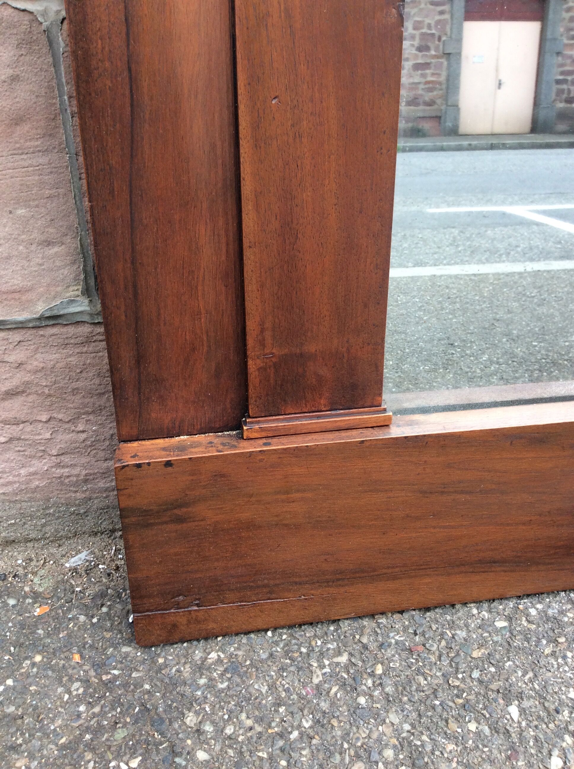 Mirror trumeau Empire biedermeir walnut - 170x100cm