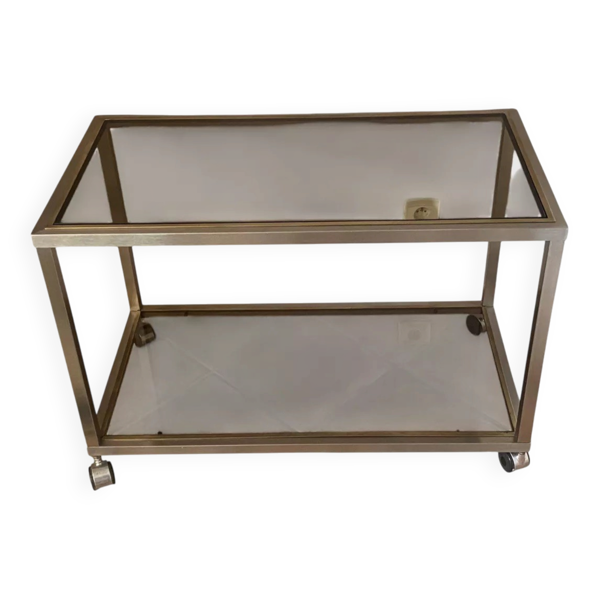 Coffee table, Roche Bobois console. 1970. 86x46.