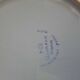Old flat plate faience hb quimper hand-painted floral decoration