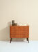 Vintage chest of drawers with metal handles