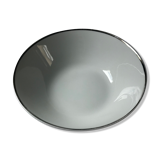 Bavaria salad bowl with hand-painted silver border