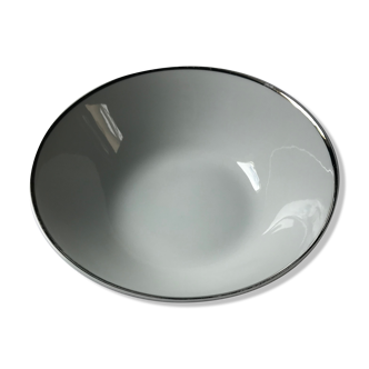 Bavaria salad bowl with hand-painted silver border