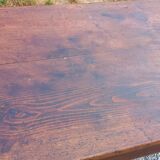 19th century farmhouse table with spindle legs, 225cm