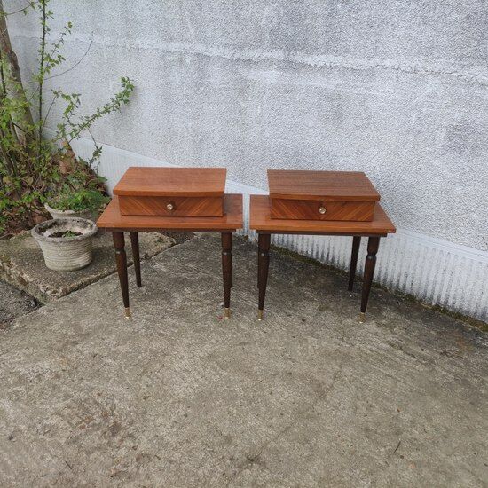 Pair of vintage bedside tables