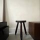 Brutalist wooden farm stool