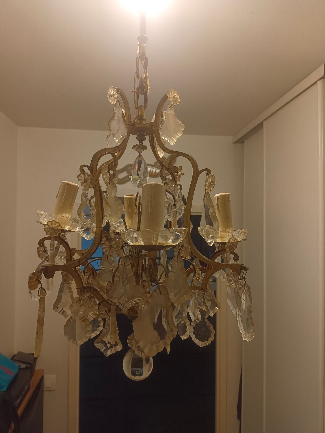 Bronze chandelier