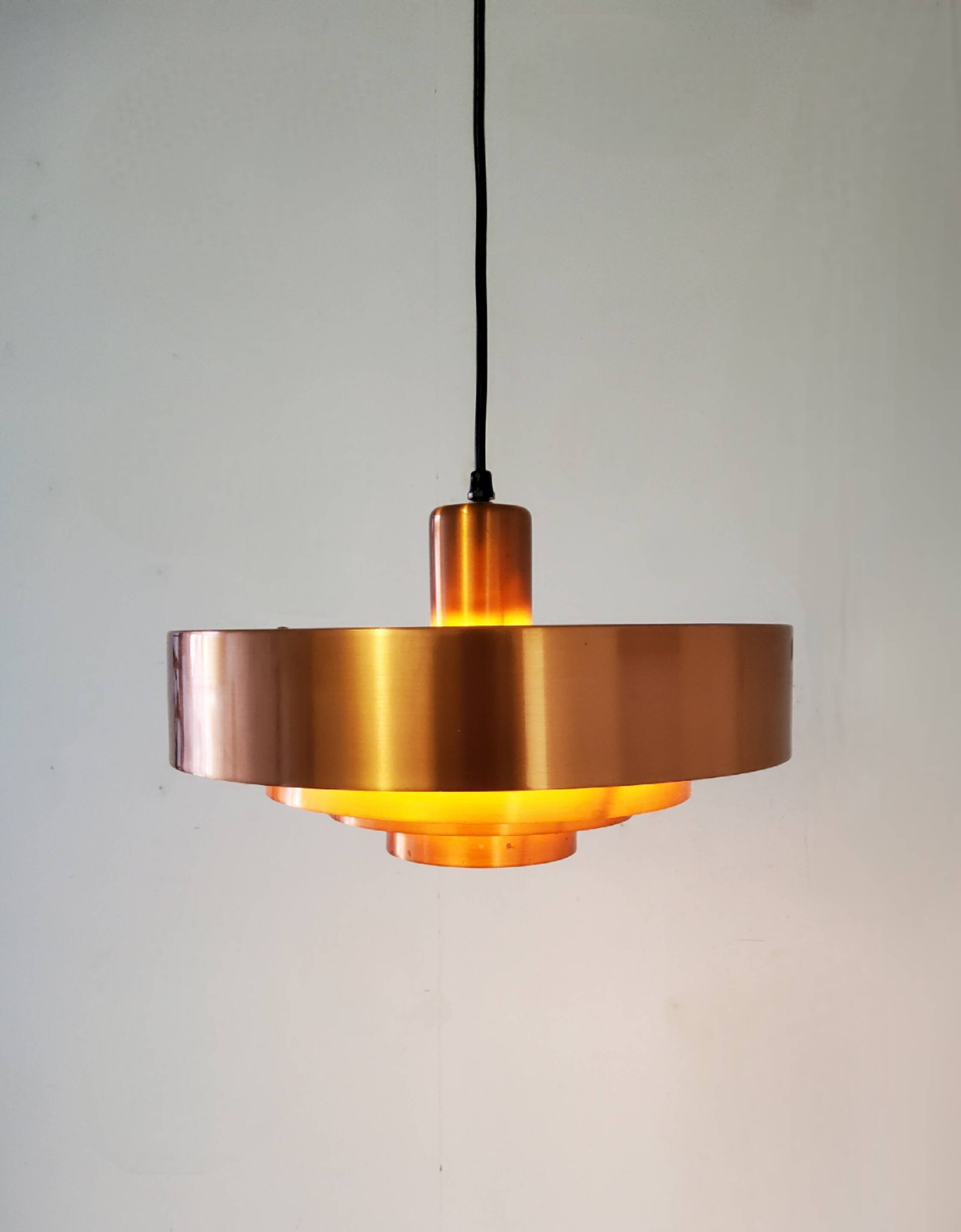 Danish suspension light by Jo Hammerborg for Fog and Morup, 1963 vintage.