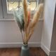 Retro ceramic blue vase