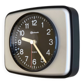 Vintage Bauknecht wall clock from the 70s, battery operated