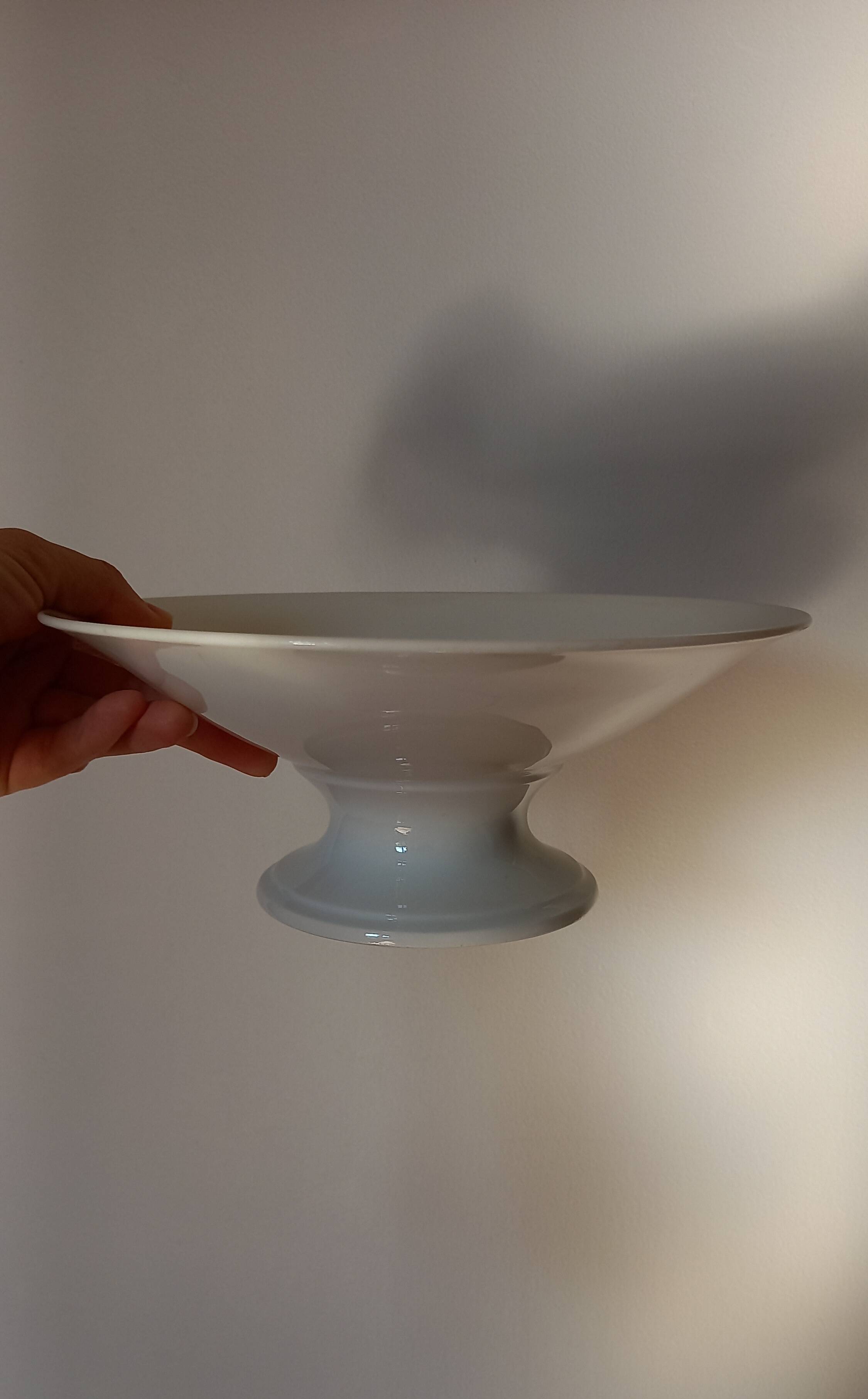 Small white porcelain fruit cup