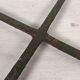 Garden pedestal table metal wood