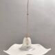 White Murano Glass Pendant Marked La Murrina, Italy, 1980s