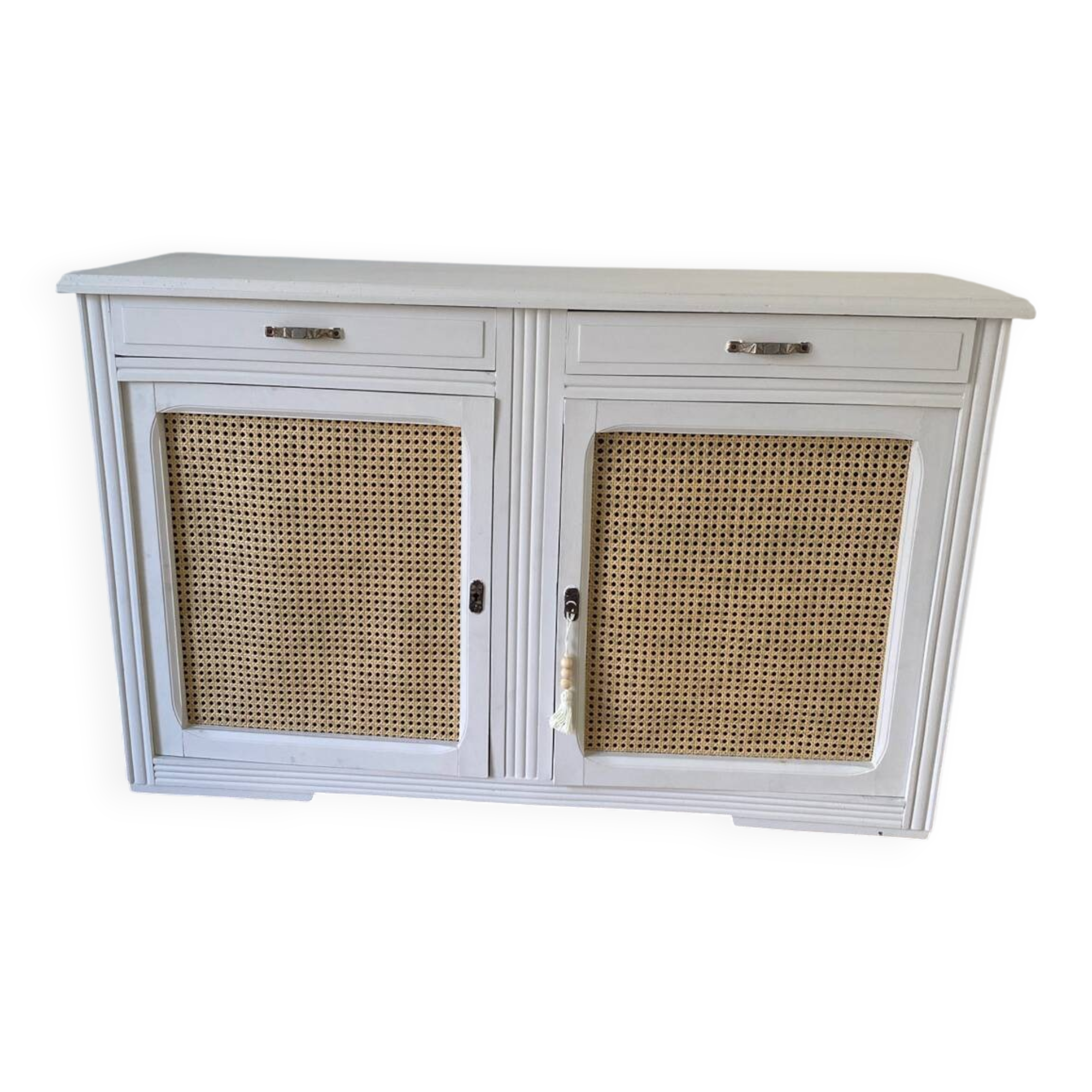 Buffet en bois 2 portes cannage