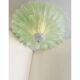Venetian Leaves Flush Mount in Green Murano Glass by Simoeng