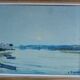 Painting ancient seascape, oil on canvas, signed André Suzanne