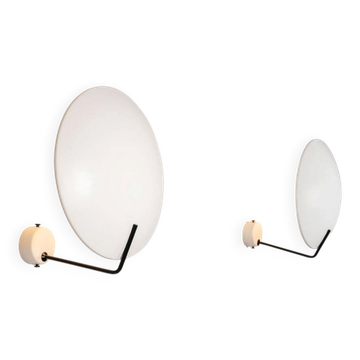 Bruno Gatta model 232 pair of sconces Stilnovo Italy 1954