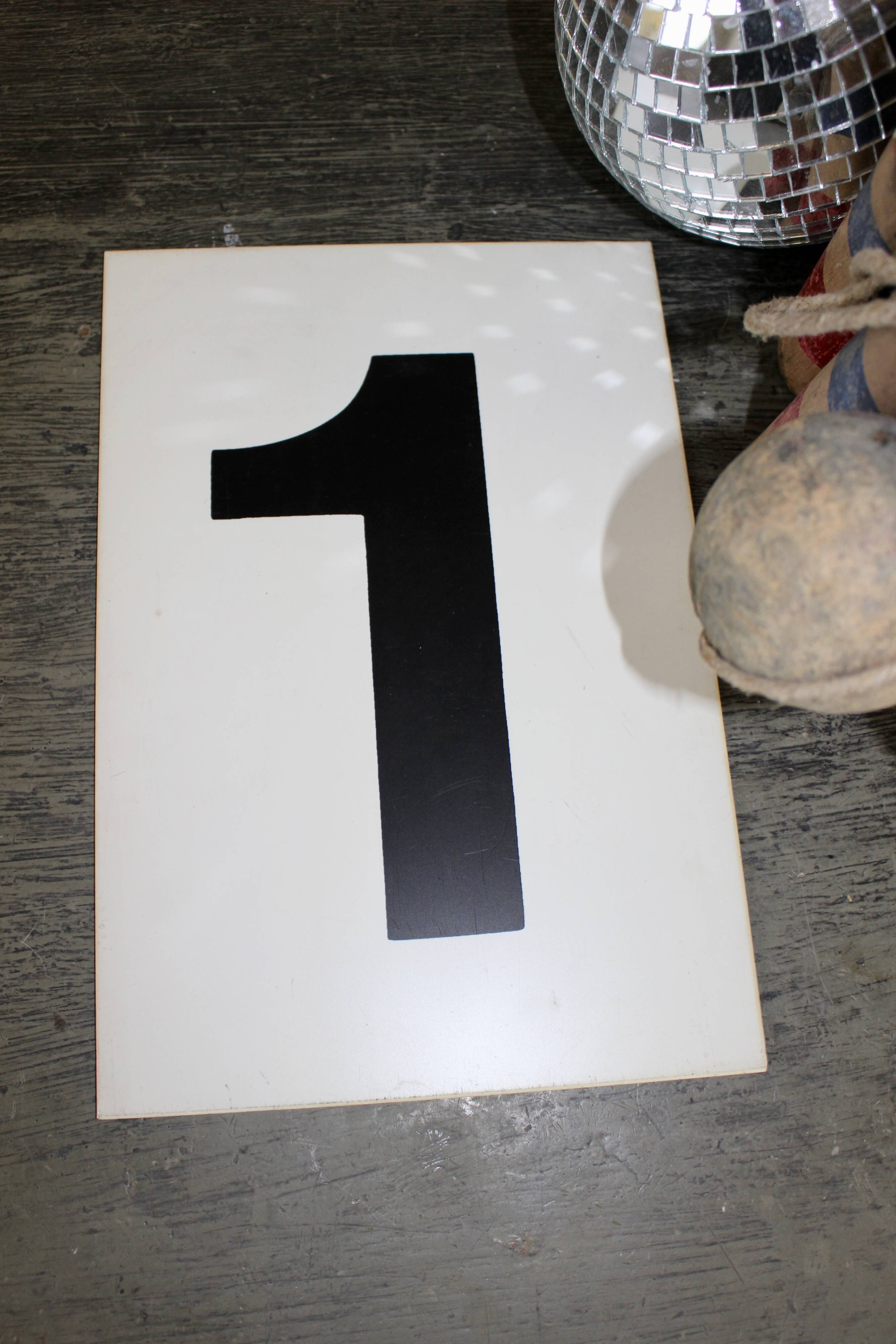 Old industrial plate number 1