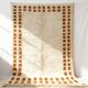 Wool rug with terracotta border – Handmade long-haired Berber