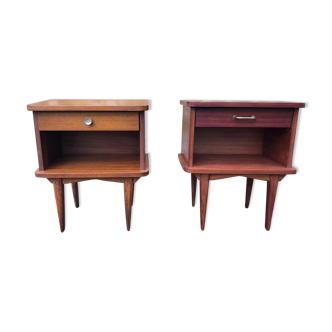 Pair of vintage bedsides 60