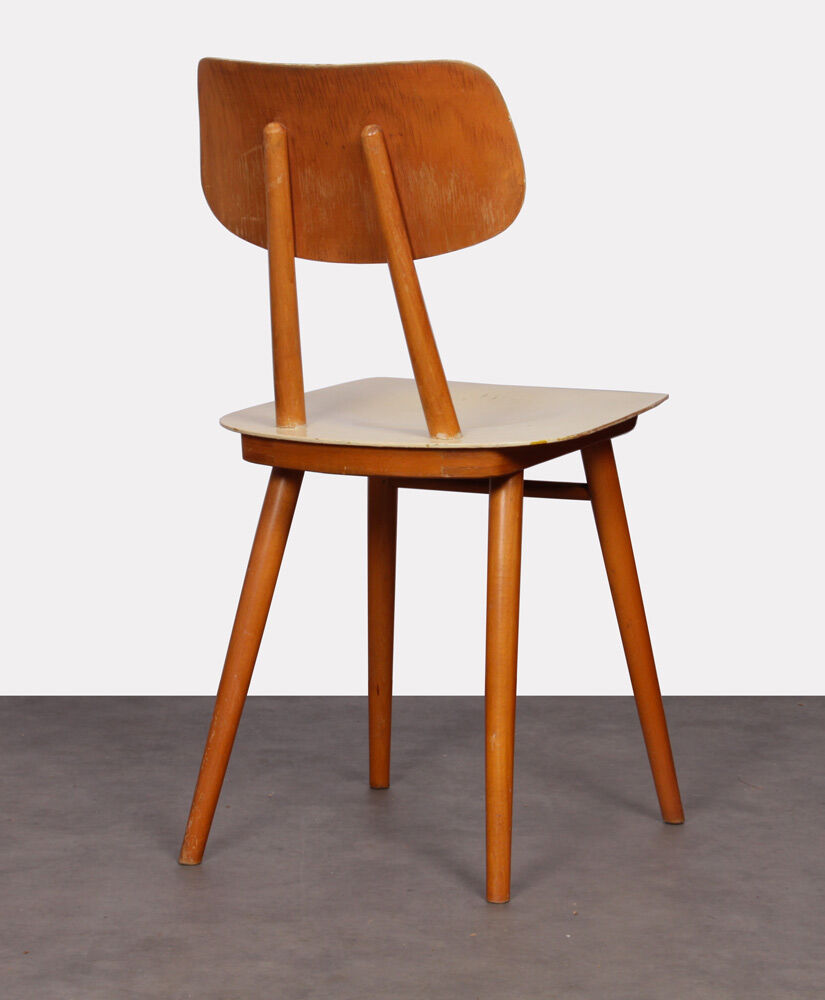 Suite of 3 vintage chairs for Ton, Czech design, 1960