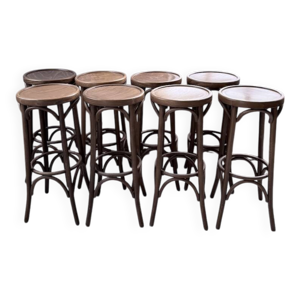 set 8 tabourets bar bistrot