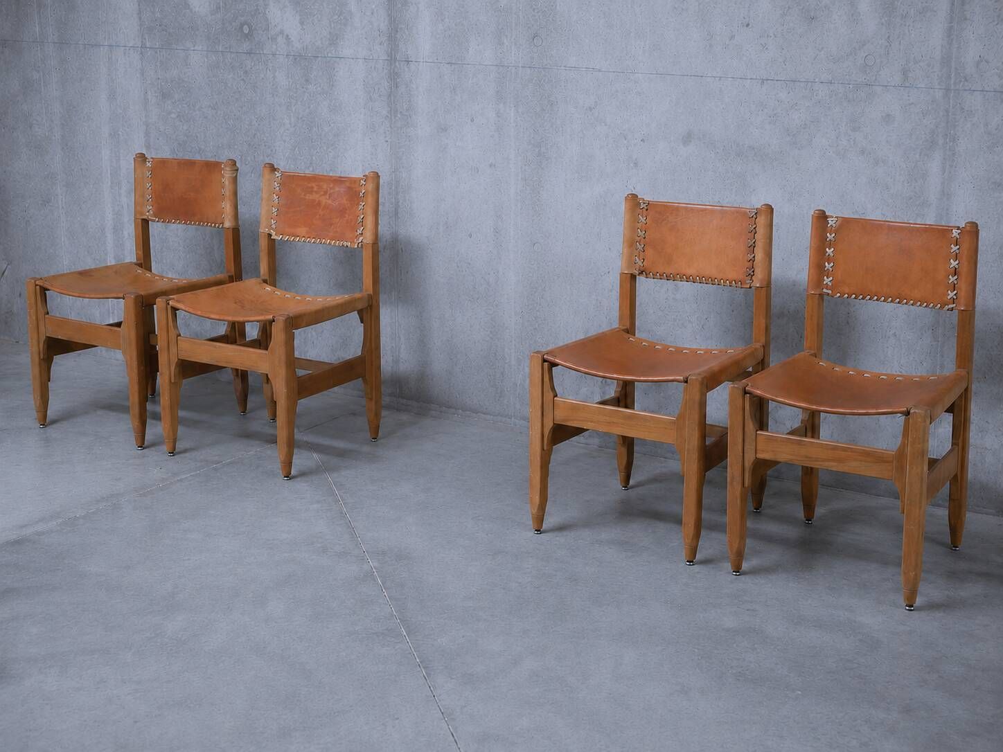 Set of 4 Vintage chairs by W. Biermann Arte Sano - 1960