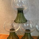 Set of 4 Alsatian stemmed glasses