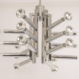Large chrome Sputnik Atomium chandelier from the space age by Cosack, Germany, 1970s.