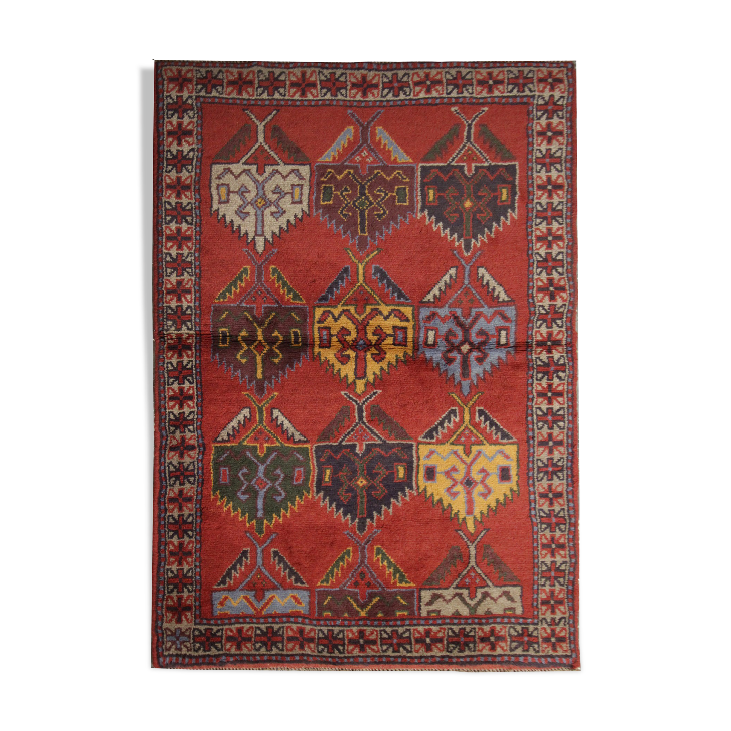 Traditional Vintage Persian Carpet Area Rug- 121x182cm