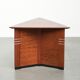 Table d'appoint, café Art Déco de forme triangulaire