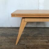Modular coffee table up and down vintage feet compass