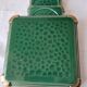 Ceramic trivets and glasses from Poët-Laval. Vintage