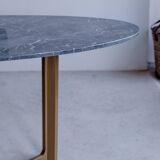 Oval table in grey marble from Florence