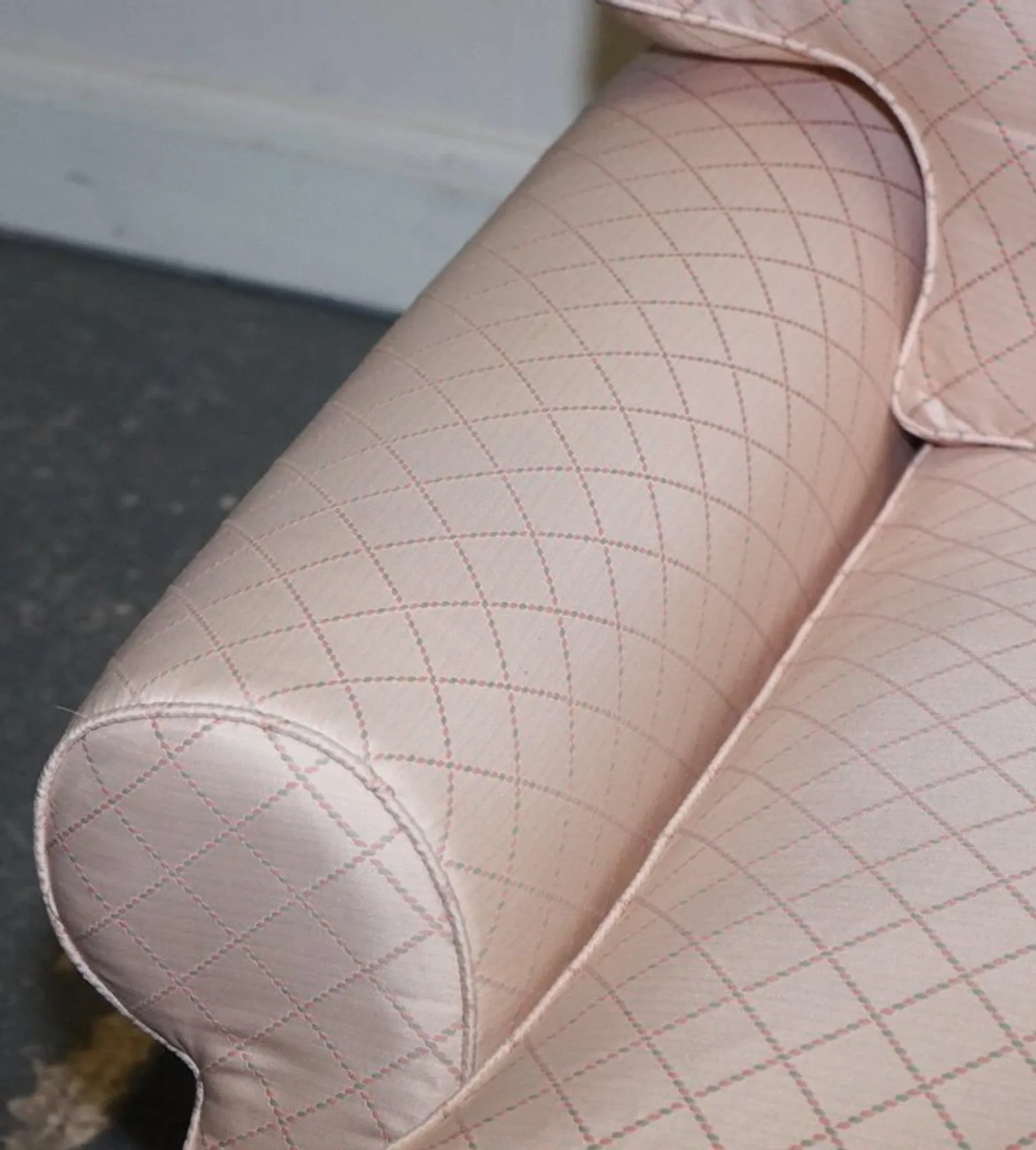 Country House Armchair and Ottoman Set, England