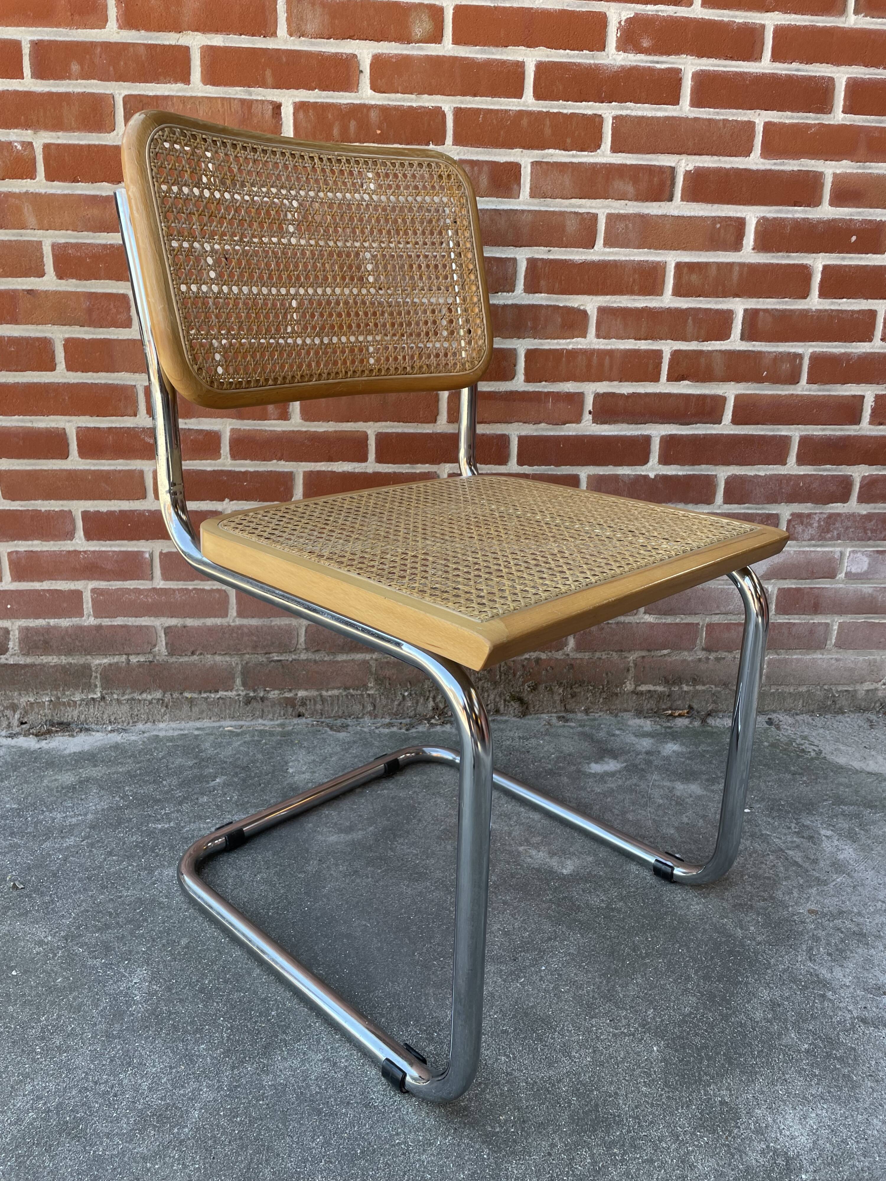 Cesca design chair b32 model in chrome