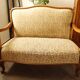 Vintage salon sofa set with floral upholstery