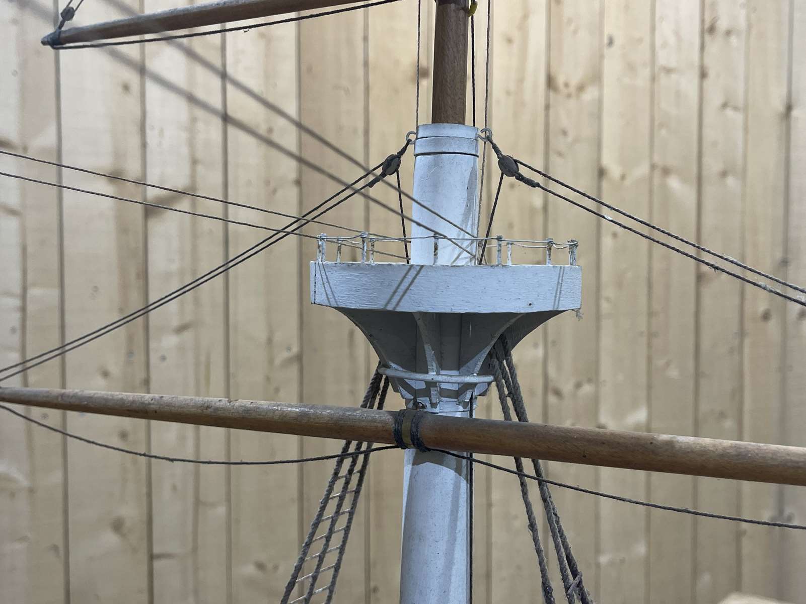 Model representing a battleship of the late nineteenth century