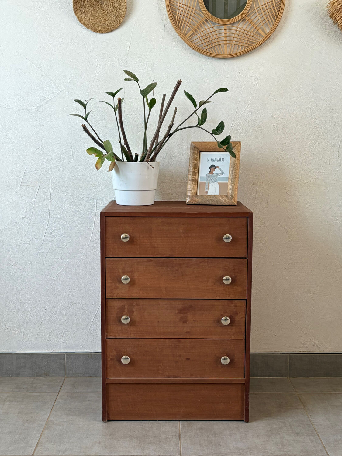 Vintage 1960s chest of drawers / chiffonnier