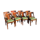 Series of eight gondola chairs empire mahogany era 1900