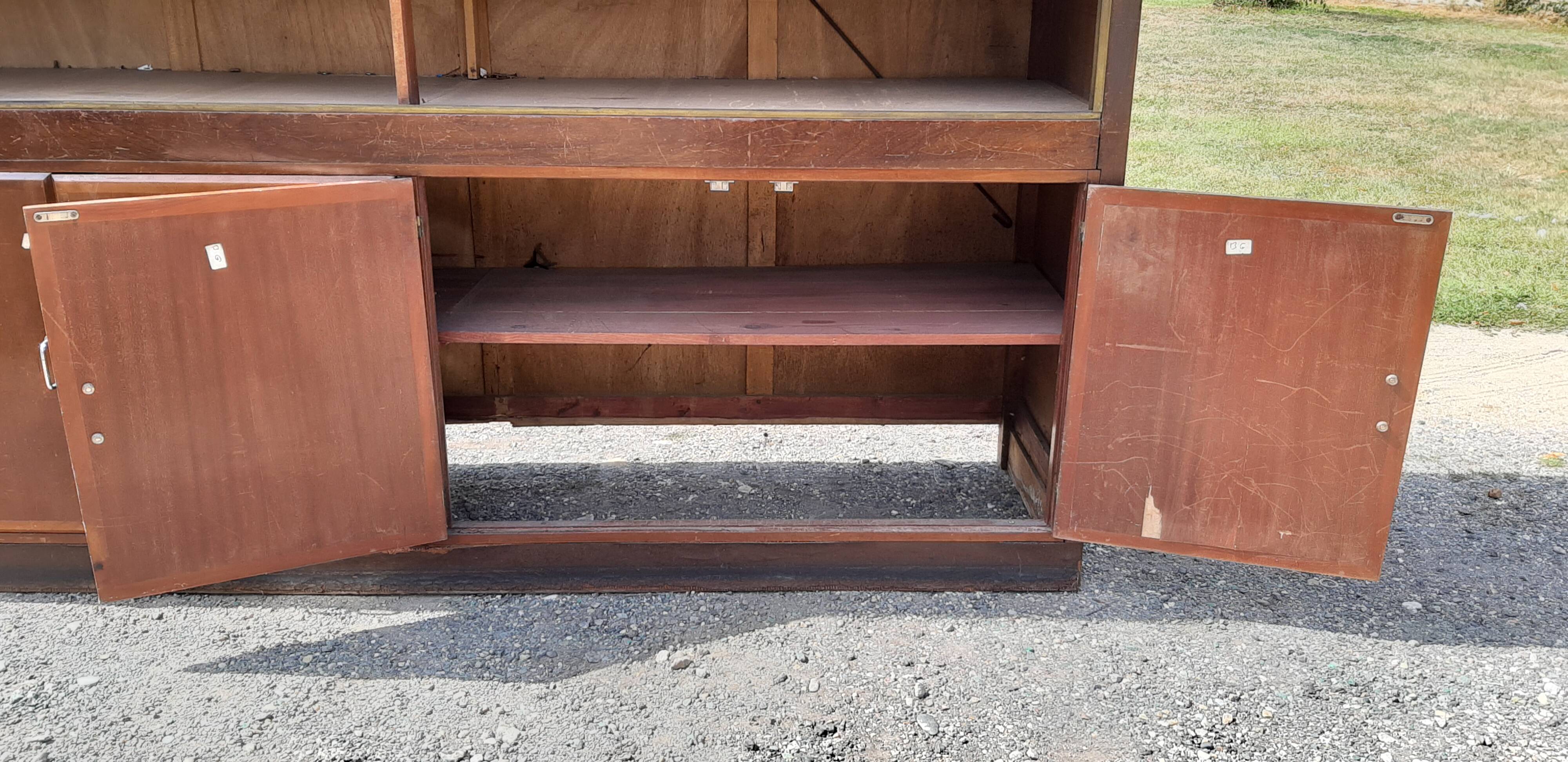 Store furniture from the 30s in mahogany and brass