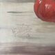 HST painting "Still life with basket and pike" signed H. Baillet 1912