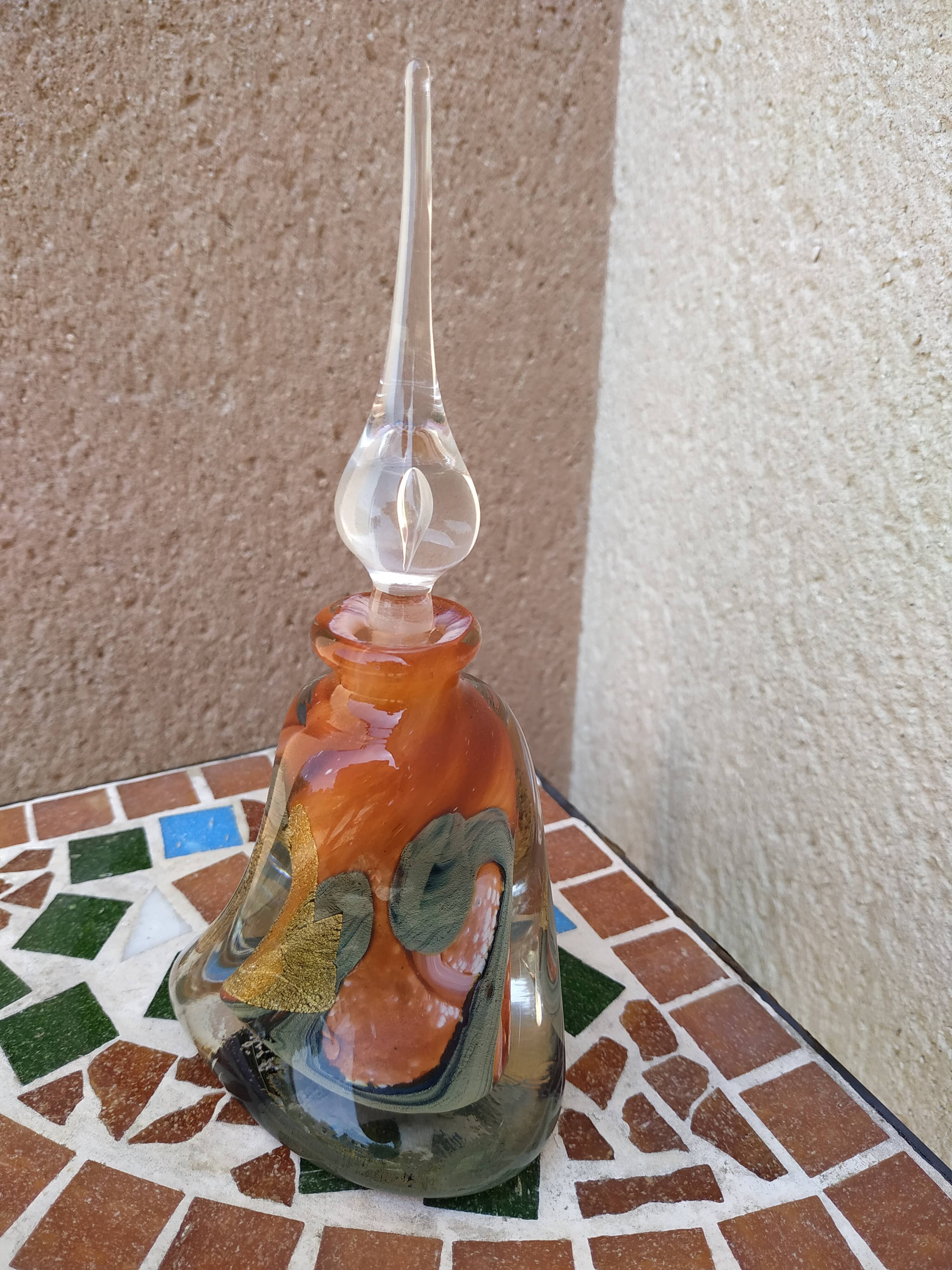 Raymond Branlé's blown glass bottle at Biot