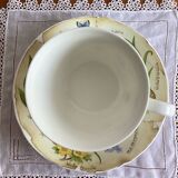 Déjeuner (tasse/sous tasse) porcelaine anglaise