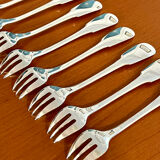 Christofle Cluny 12 oyster and shellfish forks