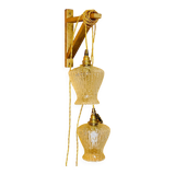 2 vintage globe portable lamps